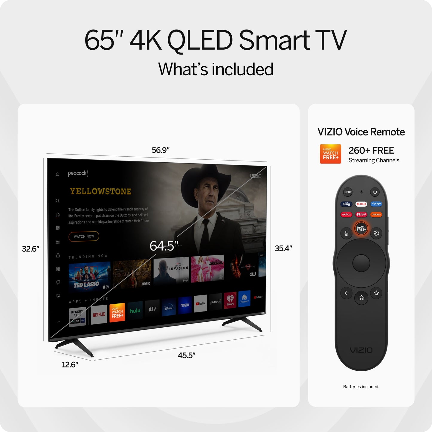 65" Class Quantum 4K QLED HDR Smart TV (NEW) M65Q6-L4