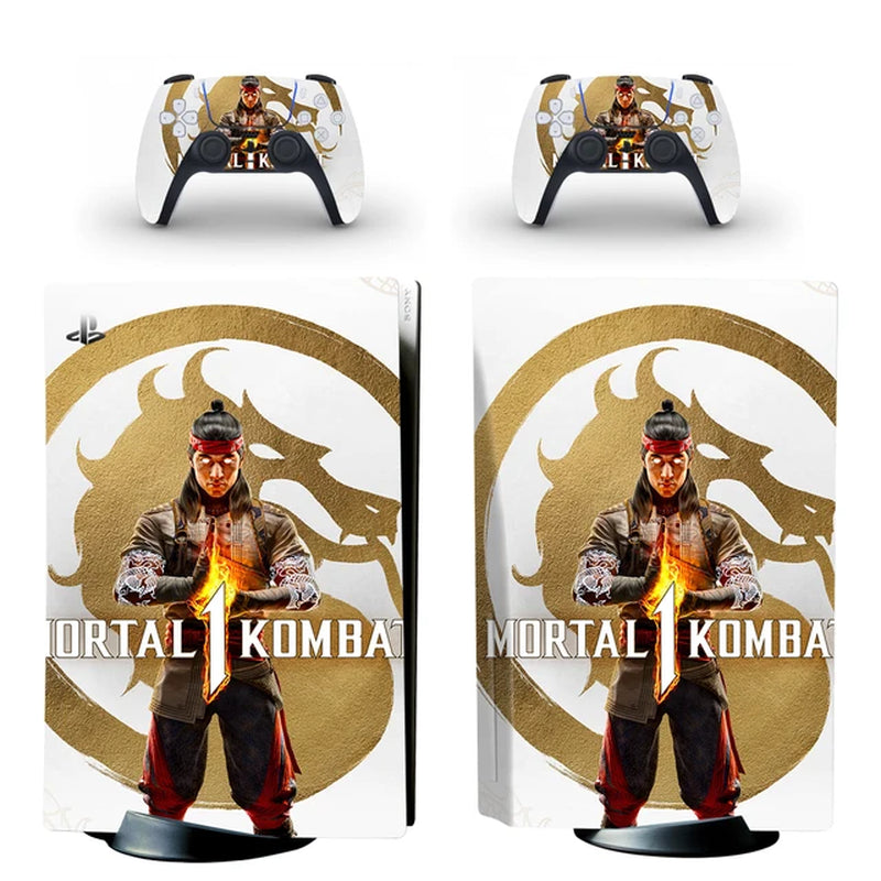 Mortal Kombat 1 PS5 Disc Skin Sticker Decal Cover for Console Controller PS5 Disk Skin Sticker Vinyl